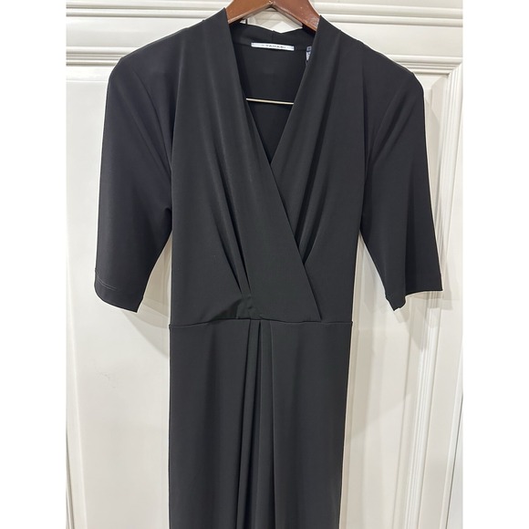 Tahari  Women's Black 3/4" Sleeve  Dress NWT Size M Business Office Attire - Picture 2 of 14